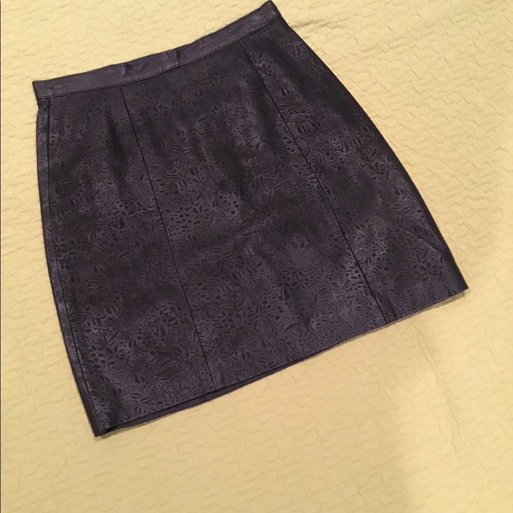 Vintage leather skirt